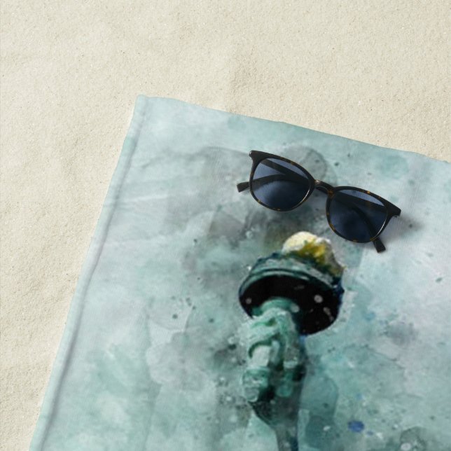 Toalha De Praia Lady Liberty Beach Towel (In Situ)