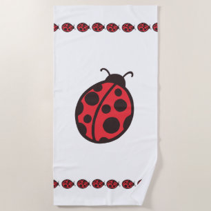 Toalha De Praia Ladybug Bath Beach Towel