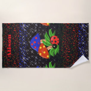Toalha De Praia Ladybug Personalizado Towel