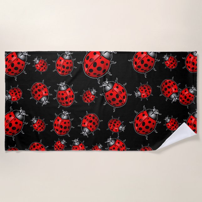 Toalha De Praia Ladybugs Beach Towel (Frente)