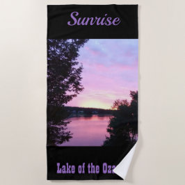 Toalha De Praia Lago Sunrise dos Ozarks