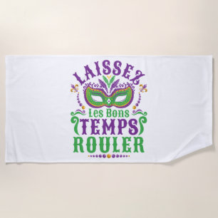 Toalha De Praia Laissez Les Bons Temps Rouler Mardi Gras
