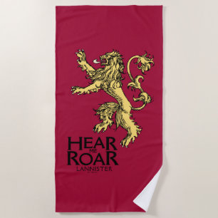 Toalha De Praia Lannister Sigil - Ouça-me Roar