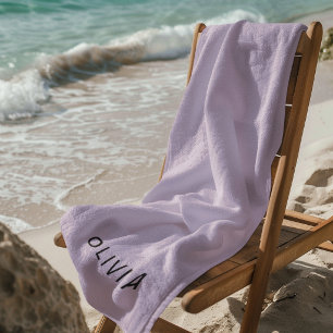 Toalha de Praia Lavanda Personalizada
