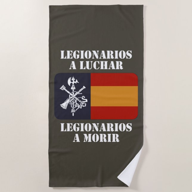 Toalha De Praia Legionários a lutar 2 (Frente)