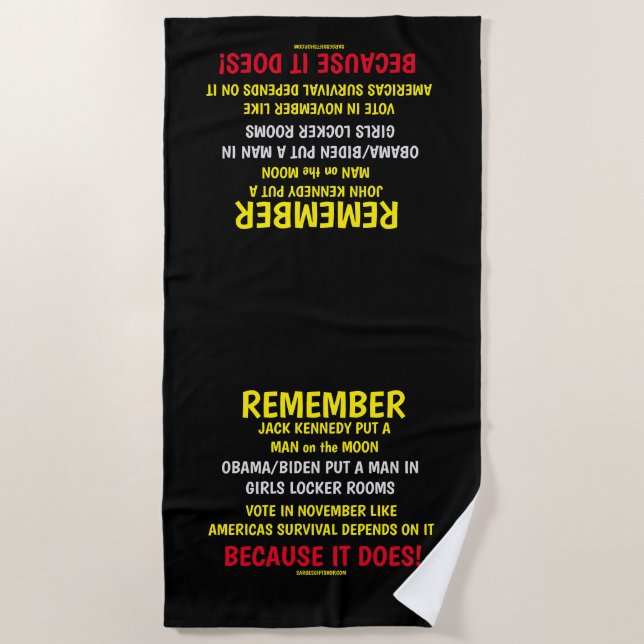 TOALHA DE PRAIA LEMBRE-SE DE VOTAR (Frente)