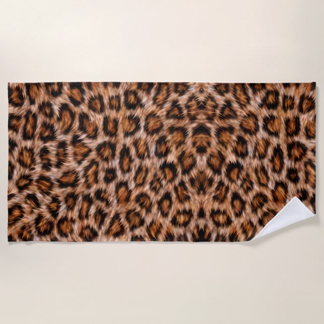 Toalha De Praia Leopard Pattern (Frente)