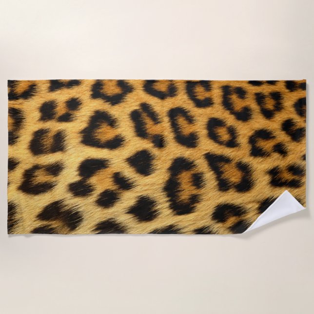 Toalha De Praia Leopardo (Frente)