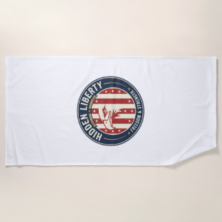 Toalha De Praia Liberdade Oculta Patriótico Ilusão Óptica Patrióti