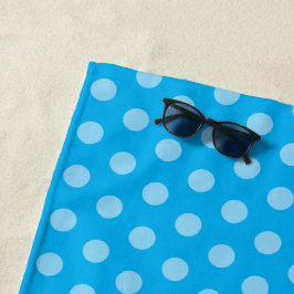 Toalha De Praia Light Blue Polka Dots