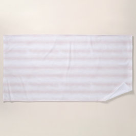 Toalha De Praia Light Pink White Stripes