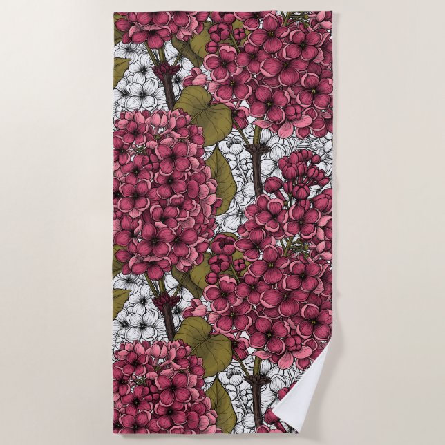 Toalha De Praia Lilac (Frente)