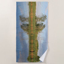 linda, paisagem, reflexão, água, rio,