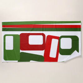 Toalha De Praia Linhas e Retângulos