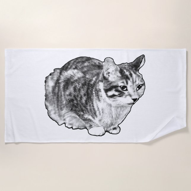 Toalha De Praia Linhas Mínimas com Espectro de Neve (Frente)