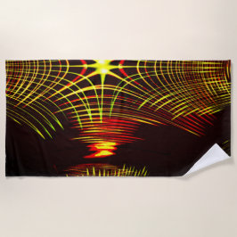 Toalha De Praia Linhas que se repetem em efeito de onda e luz?