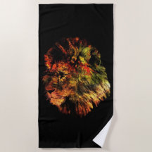 Lion Beach Towel