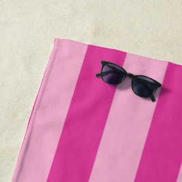 Toalha De Praia Listras Rosa