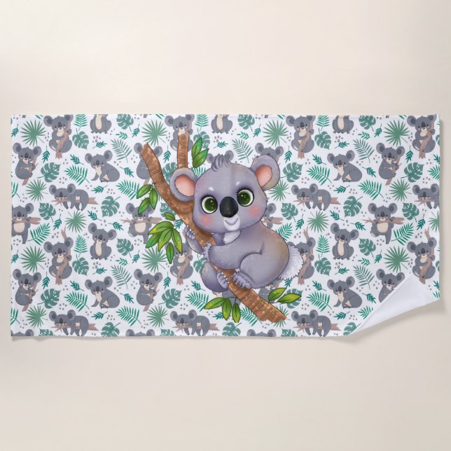 Toalha De Praia Little Koala Bear Beach Towel (Frente)
