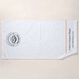 Toalha De Praia Logotipo comercial | Beach Towel Minimalist Beach 