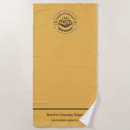 Toalha De Praia Logotipo comercial | Beach Towel Minimalist Beach 