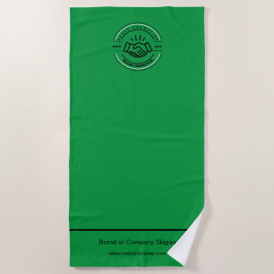 Toalha De Praia Logotipo comercial Beach Towel Minimalist Beach