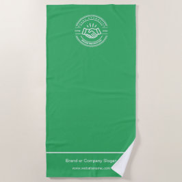 Toalha De Praia Logotipo comercial | Beach Towel Minimalist Beach 