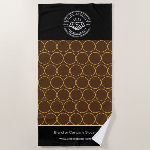 Toalha De Praia Logotipo comercial Beach Towel Minimalist Beach