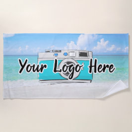 Toalha De Praia Logotipo da empresa personalizada Beach Scene Use 