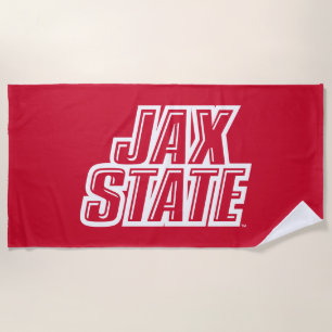Toalha De Praia Logotipo da Jacksonville State University JAX STAT