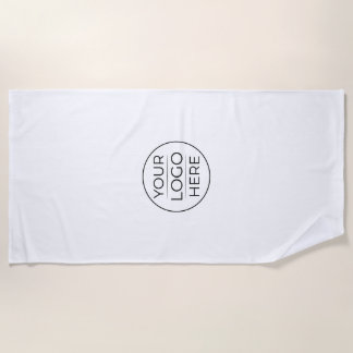 Toalha De Praia Logotipo de Marca de Negócios Moderna