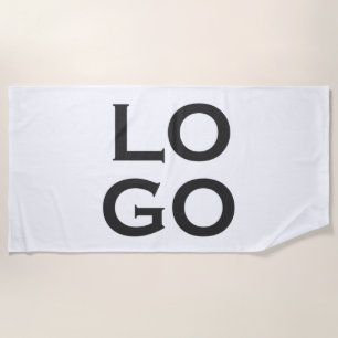 Toalha De Praia Logotipo Personalizado de Empresa ou Negócio