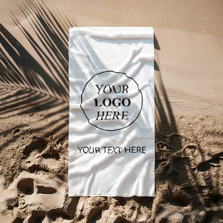 Toalha De Praia Logotipo Promocional Personalizado – Sem Pedido Mí