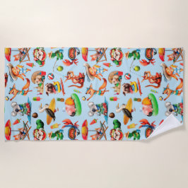 Toalha De Praia Louco Sobre O Verão