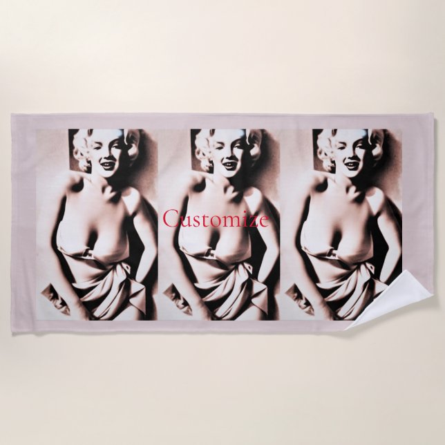 Toalha De Praia Loura Cólula Vintage - Troço (Frente)