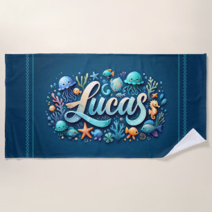 Toalha De Praia Lucas Ocean Adventure Beach Towel