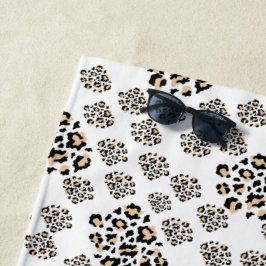 Toalha De Praia Luxe modern animalprint be brave girl
