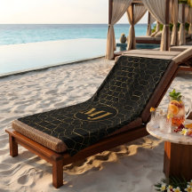 Luxo Moderno Dourado Personalizado com Monograma