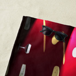 Toalha De Praia Luzes de amora de delícia do Comida