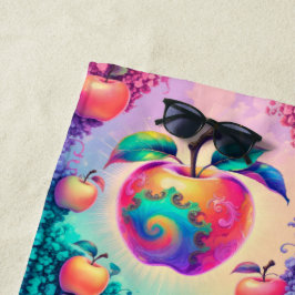 Toalha De Praia Maçã colorida para o verão