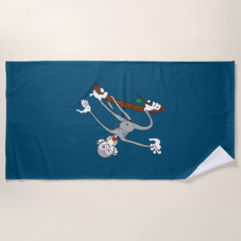 Toalha De Praia Macaco Percorrendo