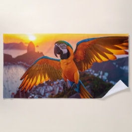 Toalha De Praia Macaw Rio De Janeiro
