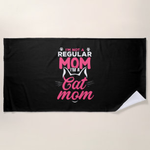 Toalha De Praia Mãe Arte Sou Uma Mãe De Gato