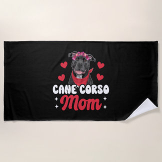 Toalha De Praia Mãe Cane Corso