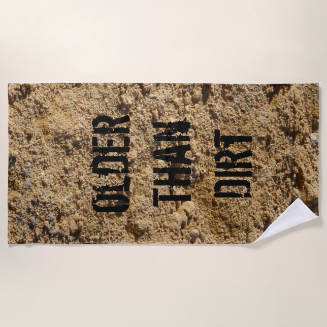 Toalha De Praia Mais Velho Que Sujeira (Frente)