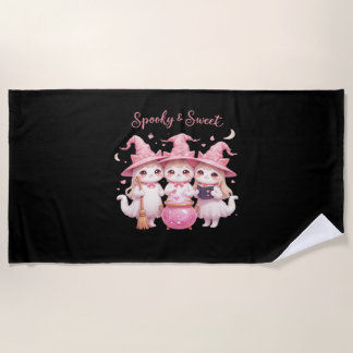 Toalha De Praia Maldita e doce bruxa bruxa-coroa, camisa-T sobredi