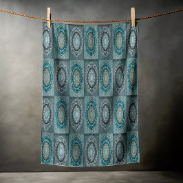 Toalha De Praia Mandala dos olhos psicodélicos guiados persa