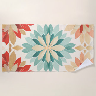Toalha De Praia Mandala Petals Beach Towel