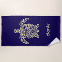 Mandala Turtle Royal Blue