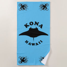 Toalha De Praia Manta Ray Diving em Kona, Havaí